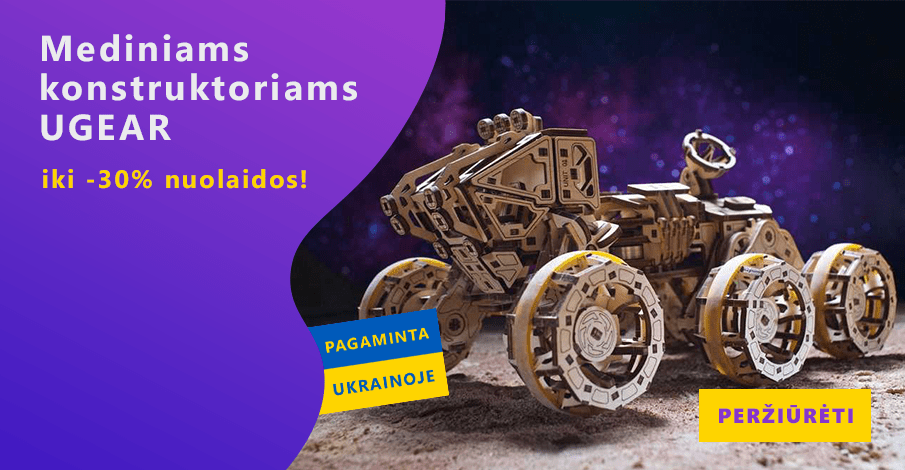 UGEARS konstruktoriai -15%