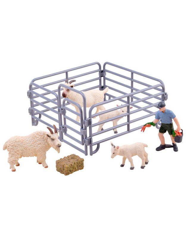 Set of pet figurines Goat Donkey ZA2988