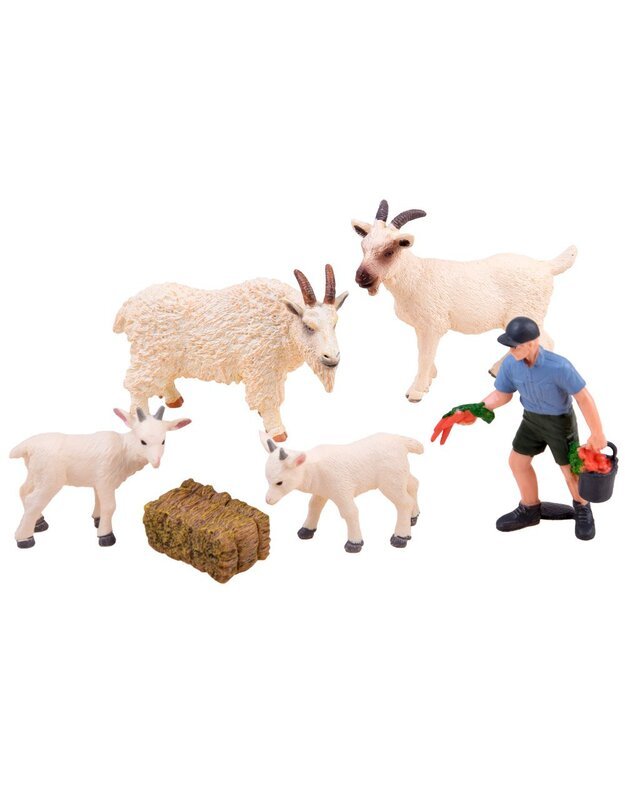 Set of pet figurines Goat Donkey ZA2988