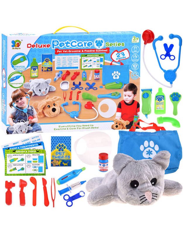 Young vet set, playing at the doctor ZA3188