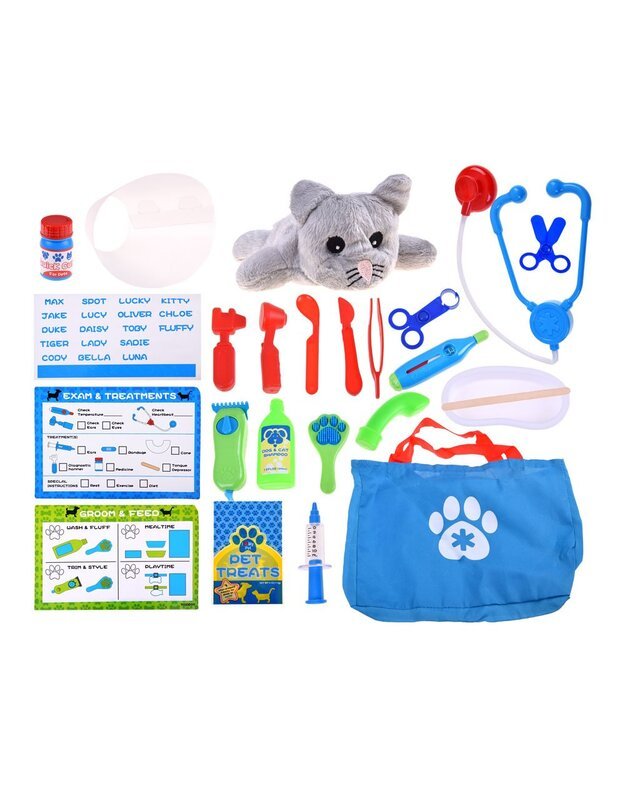 Young vet set, playing at the doctor ZA3188