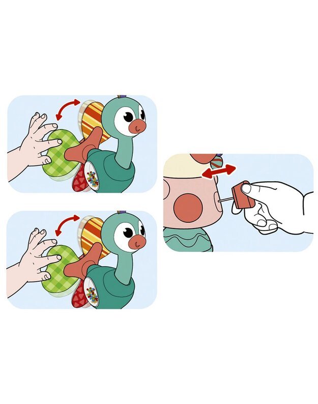 Magic rattle on the suction cup PAW ZA3517 