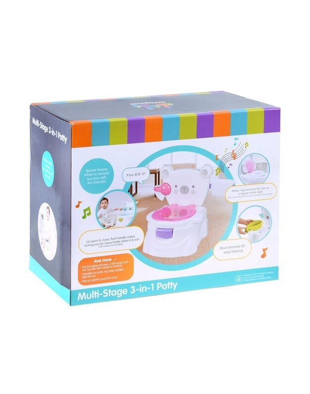 Interactive potty with sound Miś 3in1 ZA3120