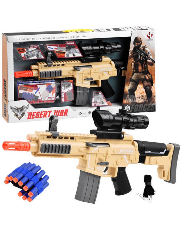 Foam cartridge rifle shoots ZA3999 lights