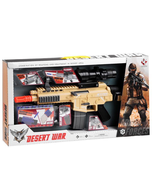 Foam cartridge rifle shoots ZA3999 lights