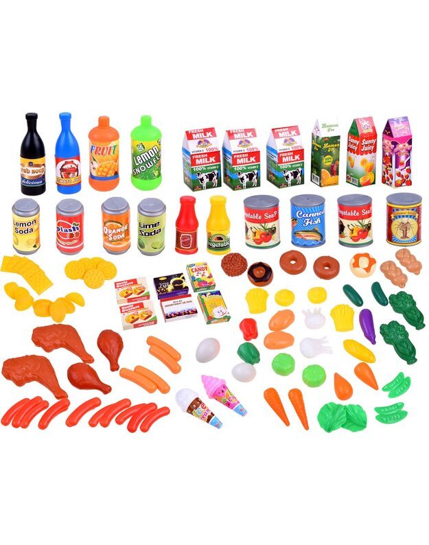 Food products to play Kitchen 120 pcs ZA3382