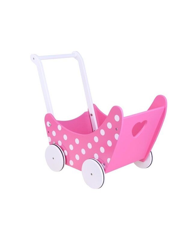 Wooden TROLLEY for dolls retro pusher ZA2250