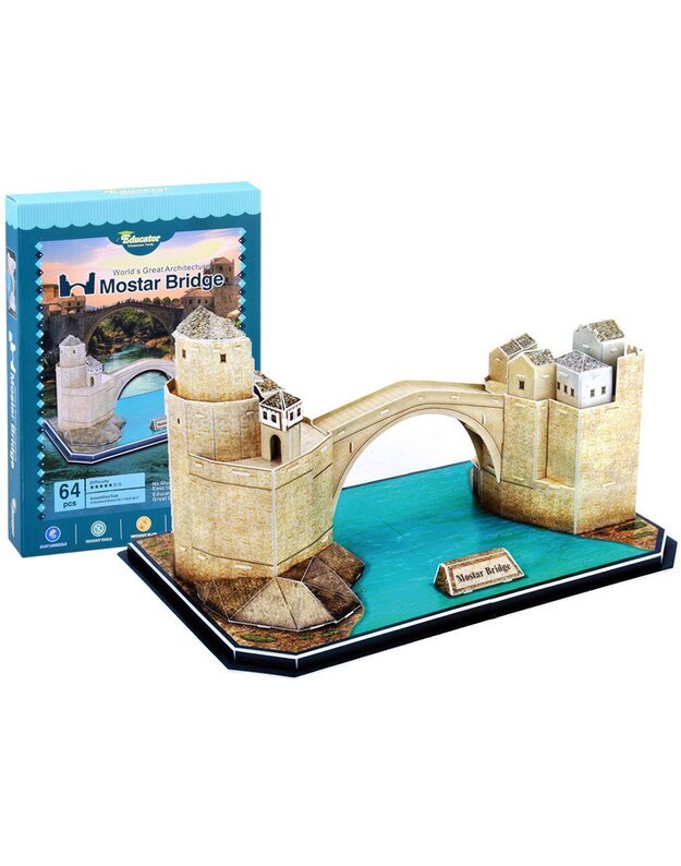  3D Puzzle Old Bridge in Mostar 64 pieces ZA2900