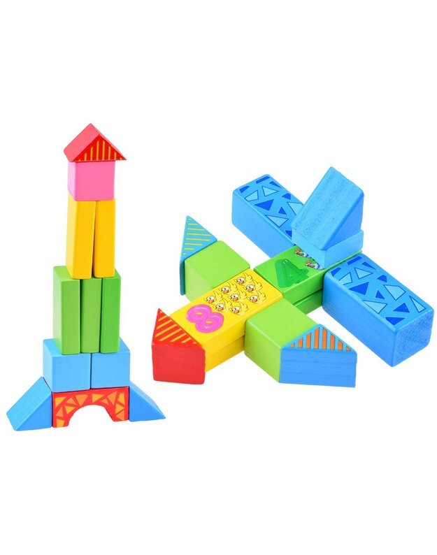 Colorful Wooden blocks sorter farm 100e ZA3565