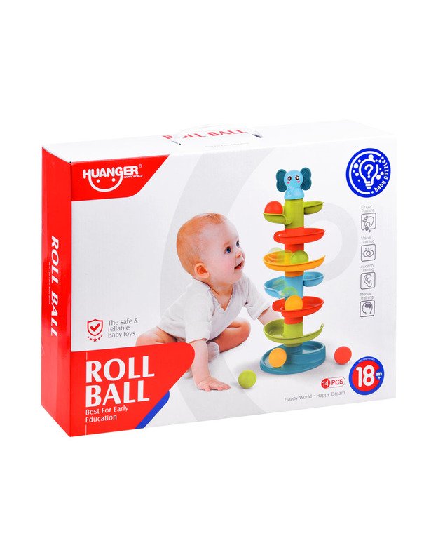 Track Slide Pyramid Elephant with balls ZA3805