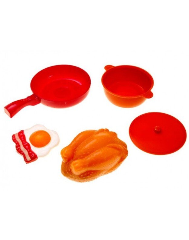 Viryklė su orkaite - raudona