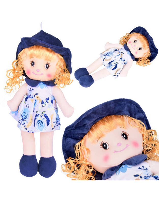 A soft rag doll with a hat ZA 3866