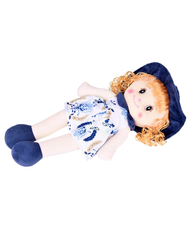 A soft rag doll with a hat ZA 3866