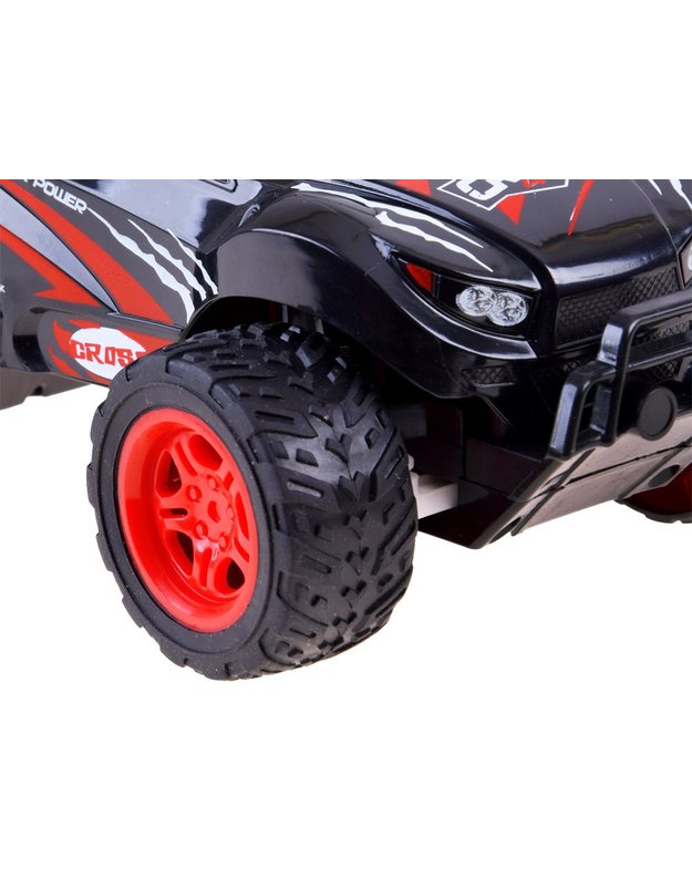 Nuotoliniu būdu valdomas automobilis Cross Country - raudonas