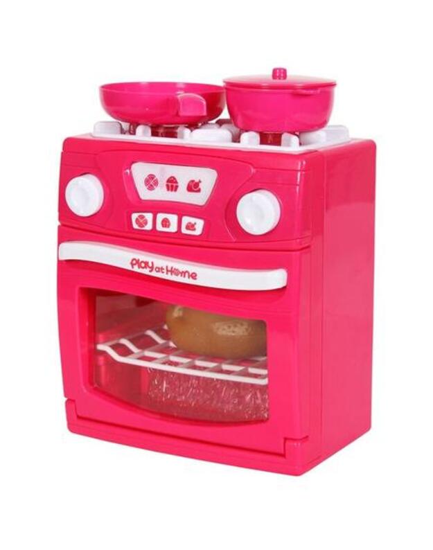 Viryklė su orkaite - rožinė