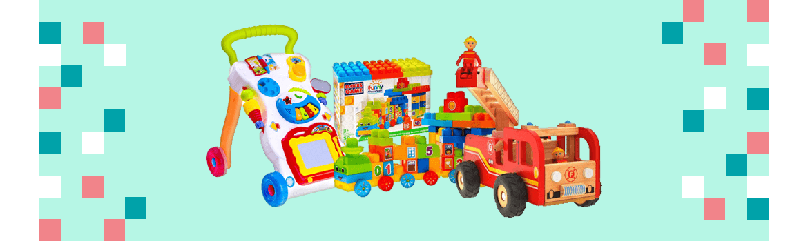 Žaislai tinkami nuo 7 mėnesių iki vienerių metų amžiaus (iki 12 mėnesių amžiaus)