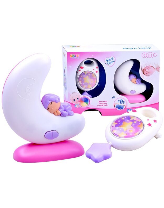 Muzikinė dėžutė + naktinė lempa kūdikiui 