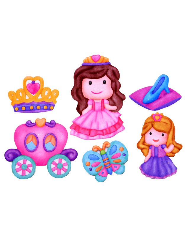 A creative set of princess magnets ZA2878