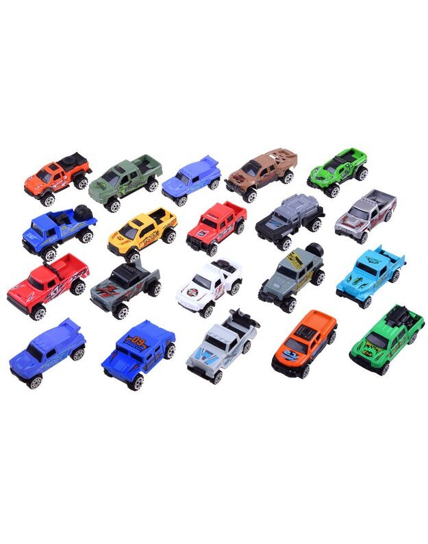 Metalinių automobilių komplektas 20 vnt.