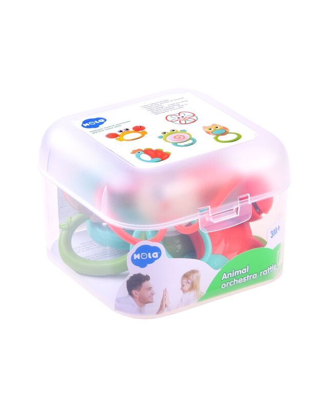 A set of rattles teether 5 animals ZA3679