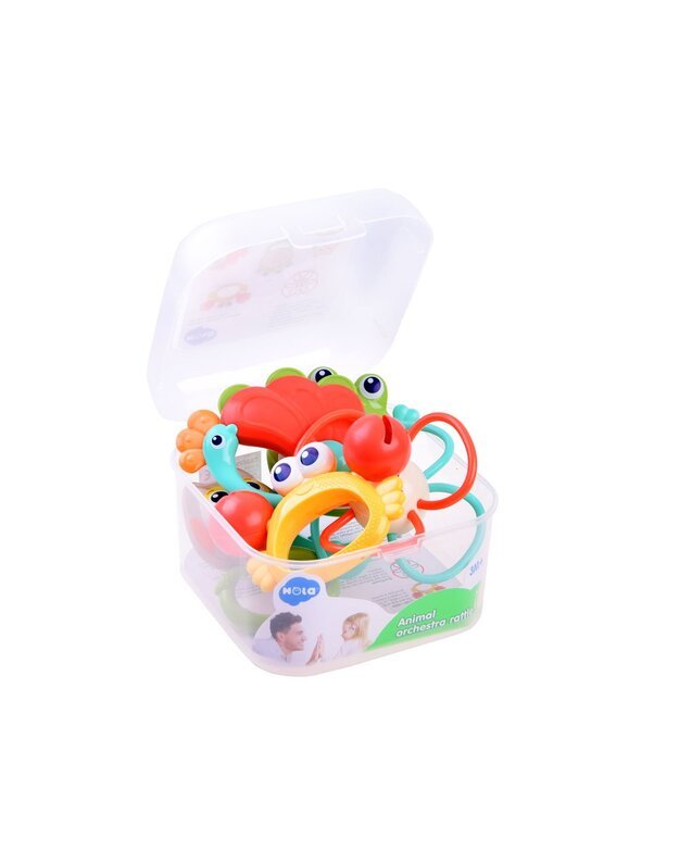 A set of rattles teether 5 animals ZA3679