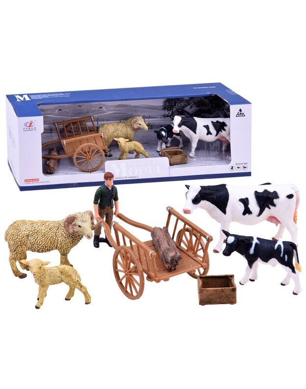 Karvių ir avių figūrėlių rinkinys (C)