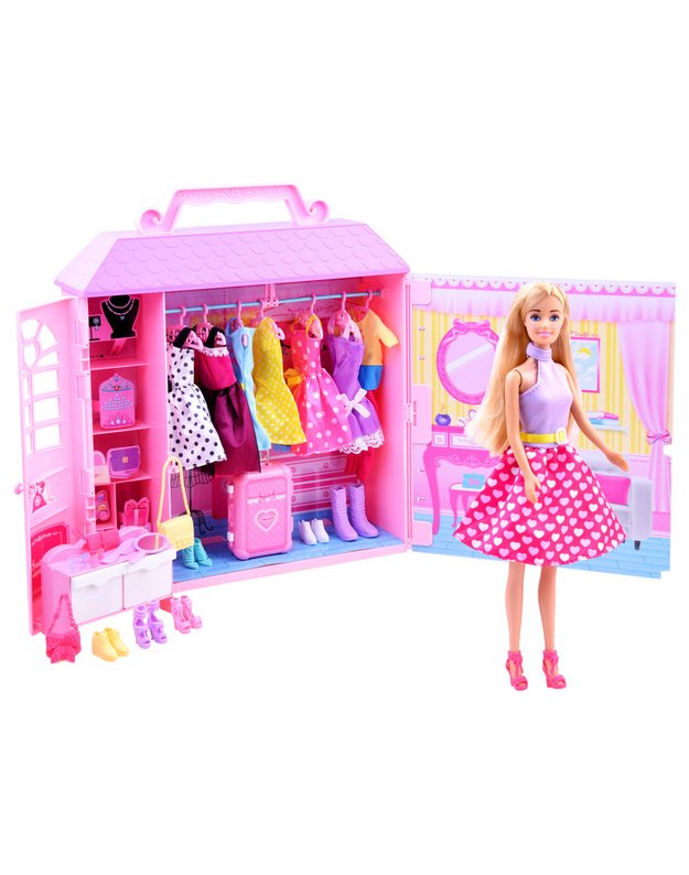 Anlily lėlė su drabužine ir aksesuarais