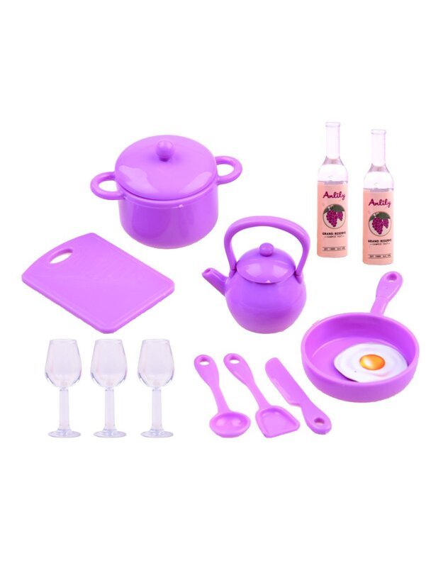 Anlily lėlė - Namų šeimininkė virtuvėje + priedai