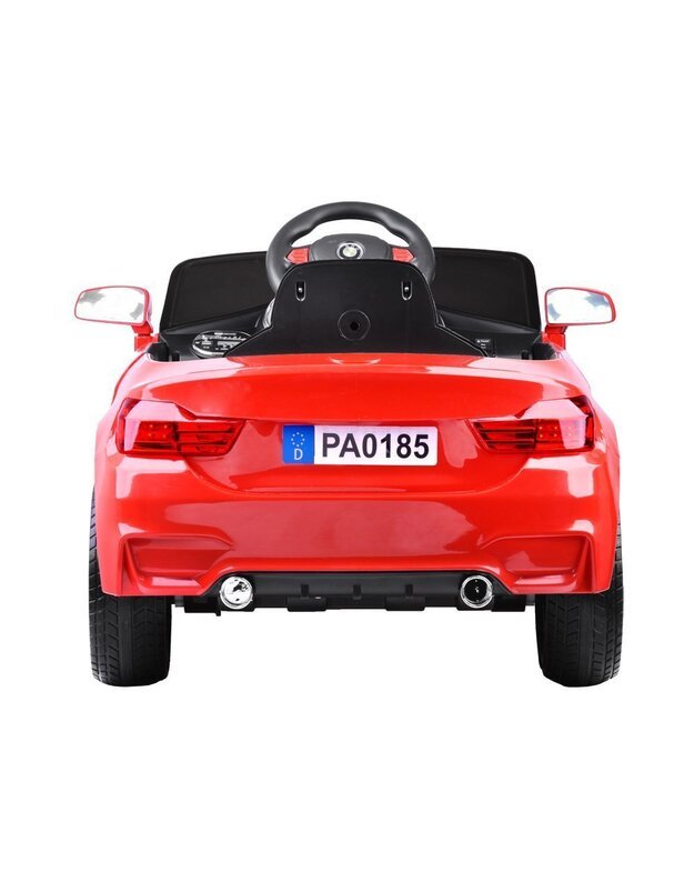 BMW elektromobilis + automobilio rakteliai + nuotolinio valdymo pultelis - baltas