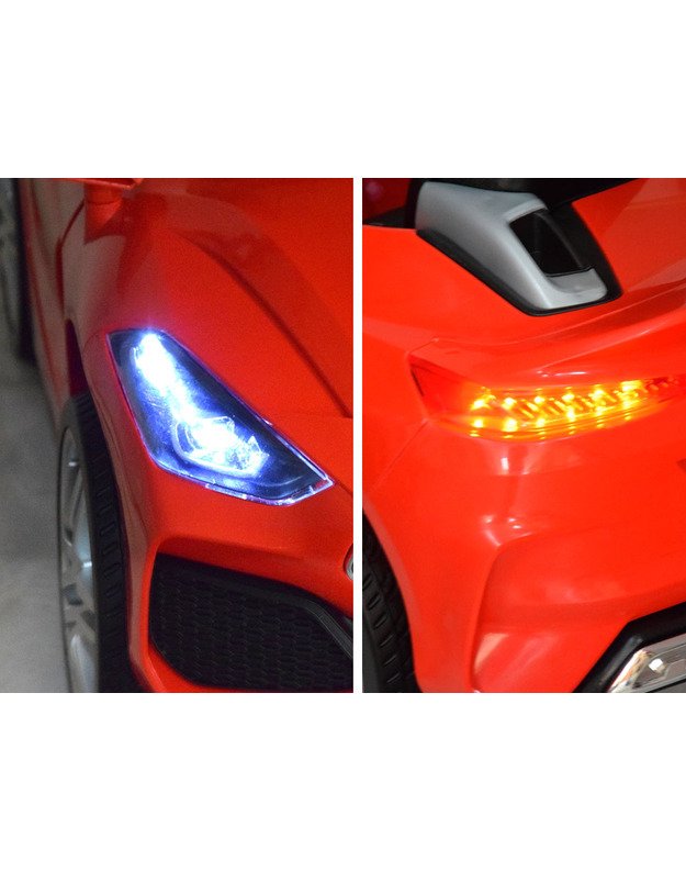 Elektromobilis kabrioletas - oranžinis