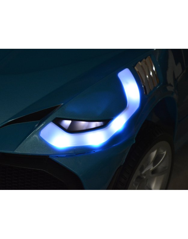 Kabrioletas su siūbavimo funkcija + nuotolinis valdymo pultas - mėlynas