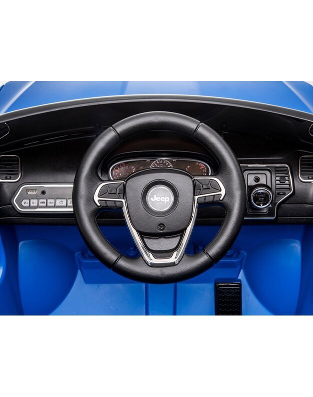 Vaikiškas elektromobilis JEEP - mėlynas lakas