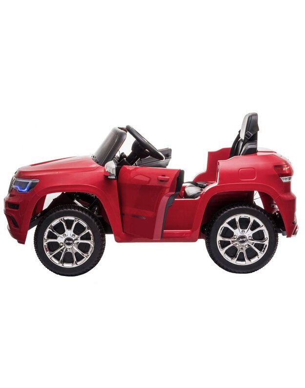 Vaikiškas elektromobilis JEEP - raudonas lakas