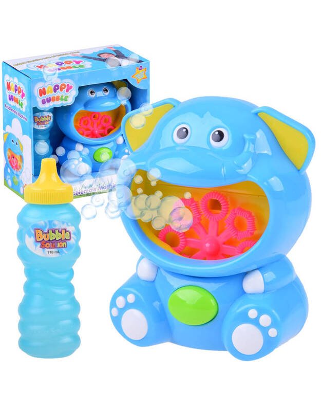 Automatic soap bubble machine blue elephant ZA4149