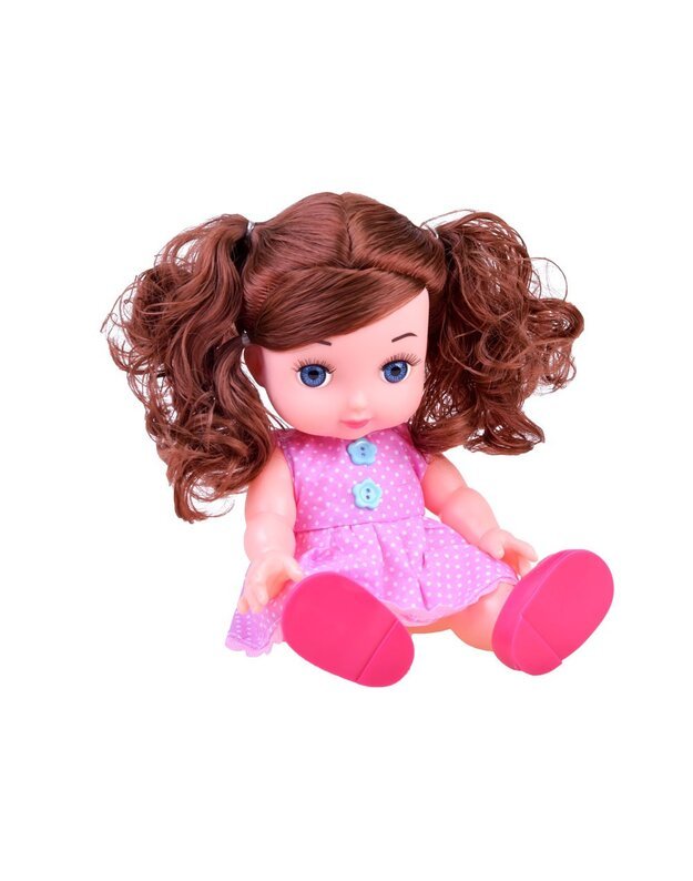 Lėlė kūdikis su supamu arkliuku ir priedais