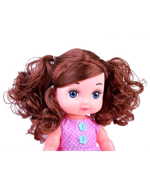 Lėlė kūdikis su supamu arkliuku ir priedais