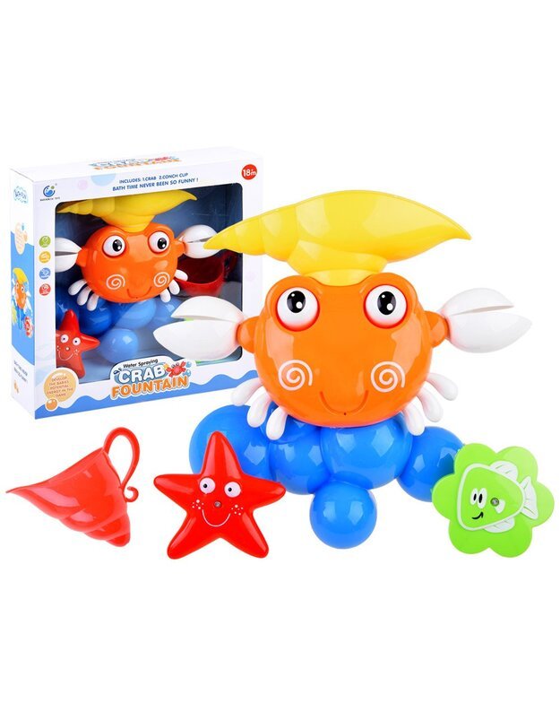 Spalvingas krabas - vonios žaislas