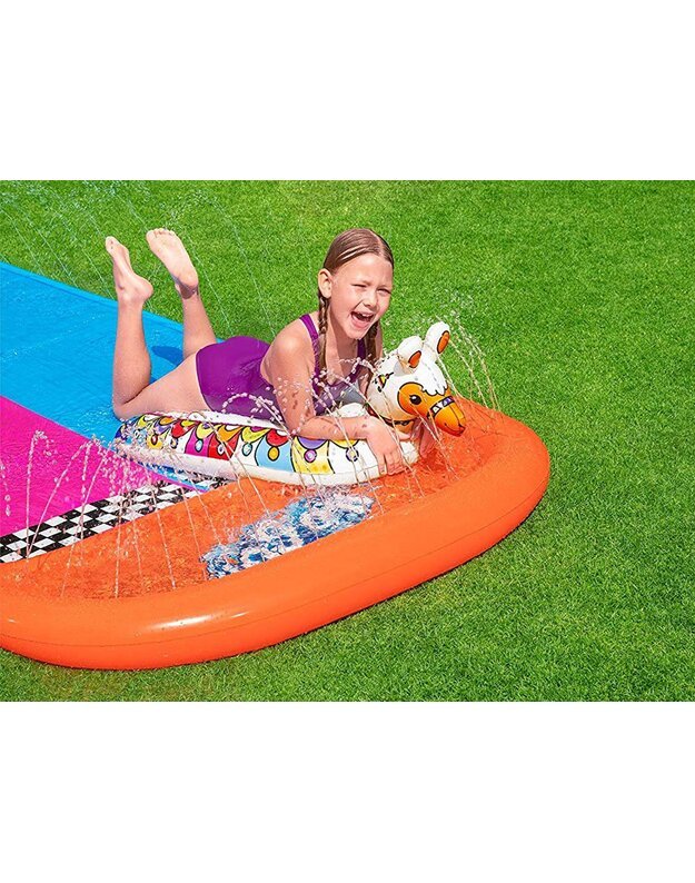 Bestway dviguba čiuožykla 488cm su pripučiamomis lamomis 