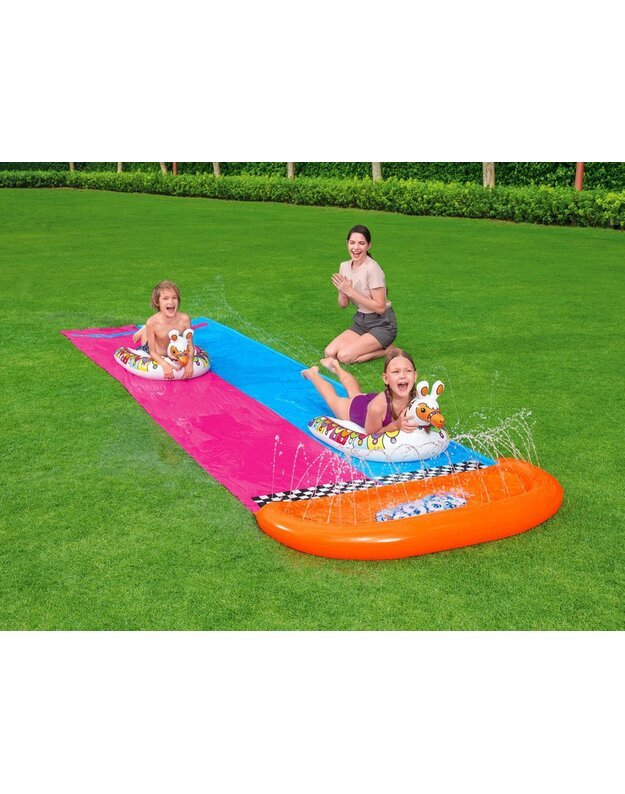 Bestway dviguba čiuožykla 488cm su pripučiamomis lamomis 