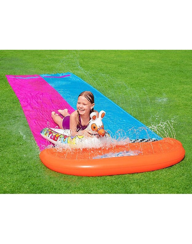 Bestway dviguba čiuožykla 488cm su pripučiamomis lamomis 