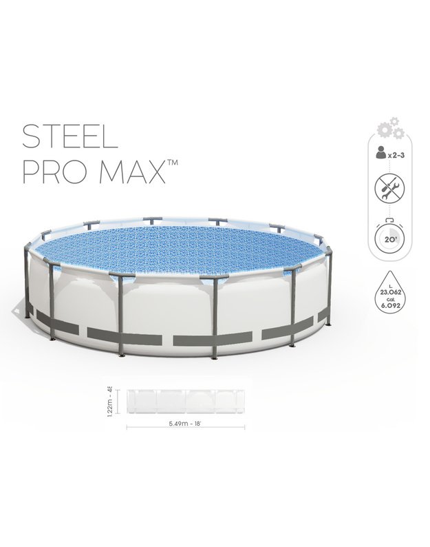Bestway FRAME baseinas 549x122 cm 