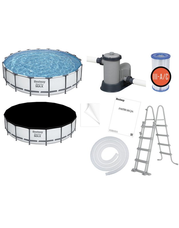 Bestway FRAME baseinas 549x122 cm 
