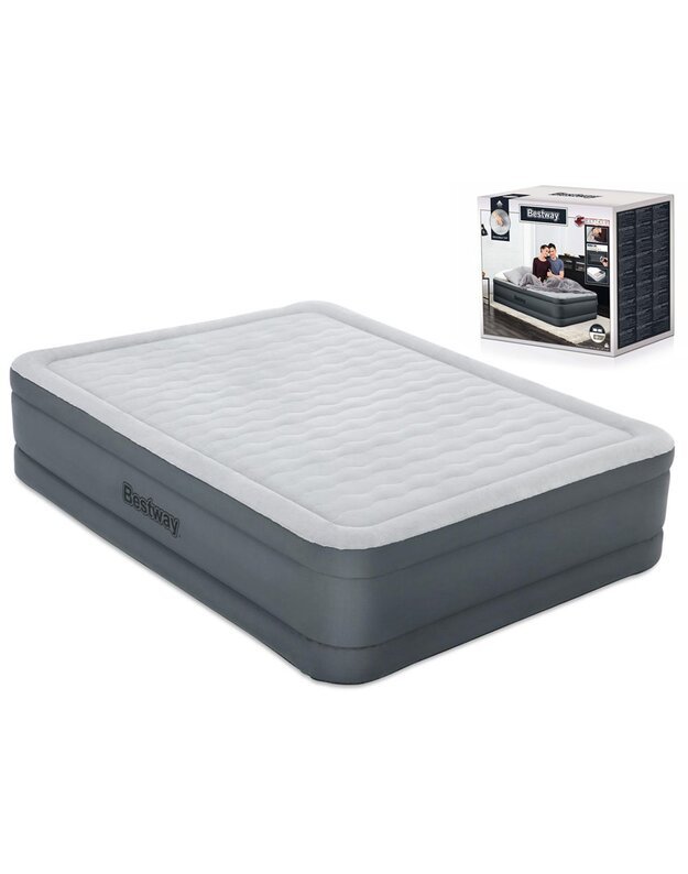 Pripučimas čiužinys 2 asmenims su įmontuota el.pompa Bestway 