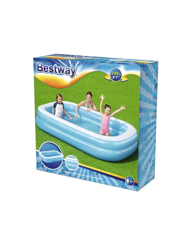 „Bestway“ pripučiamas šeimos baseinas 262x175cm