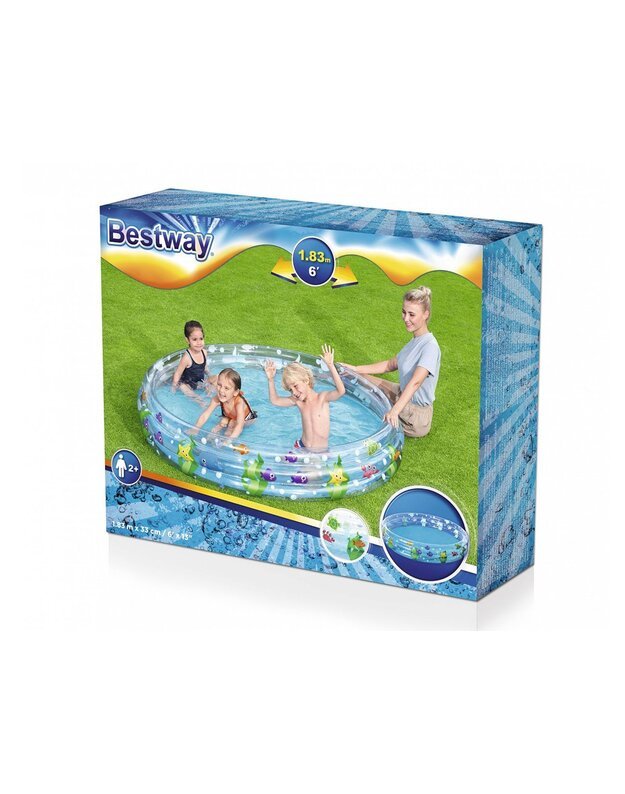 Bestway pripučiamas baseinas vaikams 183x33cm 