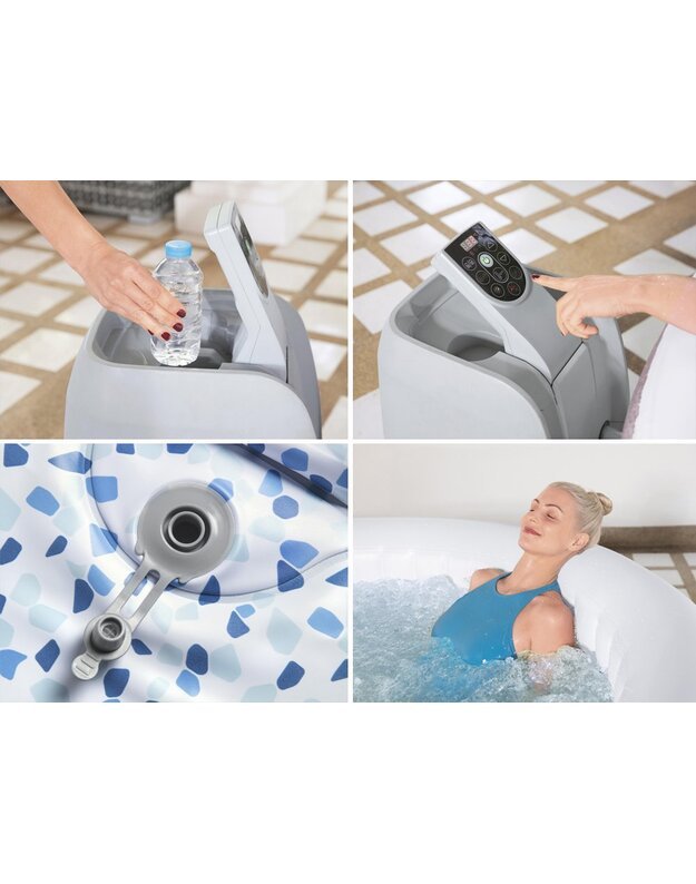 Pripučiamas sūkurinis baseinas 2-4 asmenims Bestway Lay-Z-Spa CANCUN 