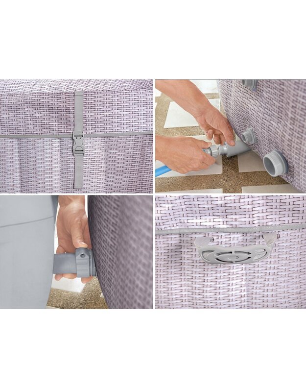 Pripučiamas sūkurinis baseinas 2-4 asmenims Bestway Lay-Z-Spa CANCUN 