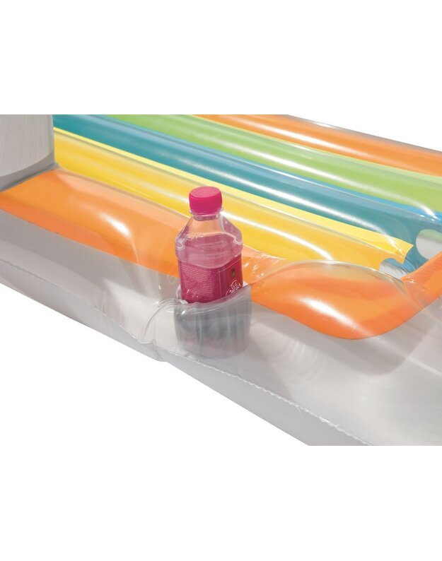 Bestway čiužinys su pripučiamu atlošu - sidabrinis