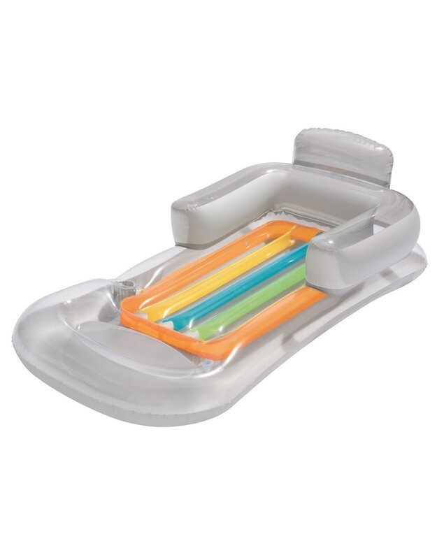 Bestway čiužinys su pripučiamu atlošu - sidabrinis