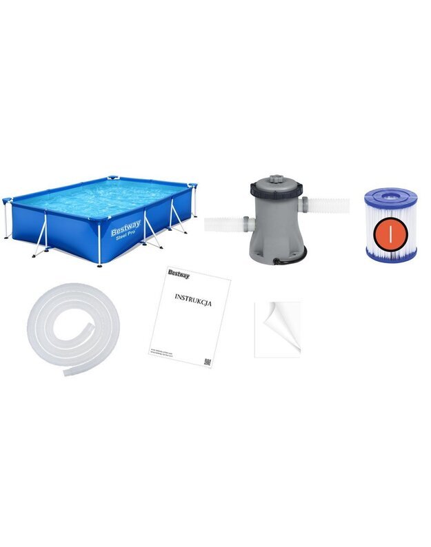 Bestway karkasinis baseinas 3,300 l, 300x201x66 cm 